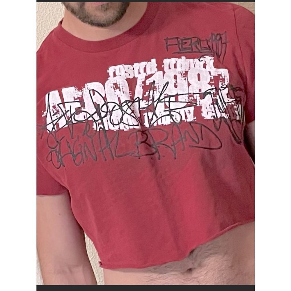 Vintage Aeropostale Cropped Tee XL